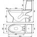 Компакт CERSANIT Eko2000 E031 3/6 л, кришка поліпропілен