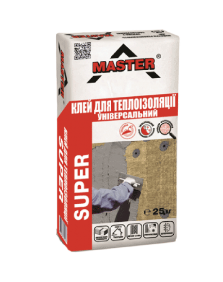 Клей для пінопласту армуючий Master Super 25кг 