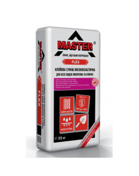 Клей для плитки Мaster Flex (супереласт., всі види плитки, жаростійк.)