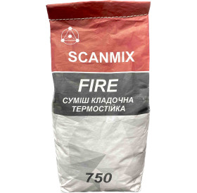 Кладочна суміш вогнетривка Scanmix FIRE 5 кг