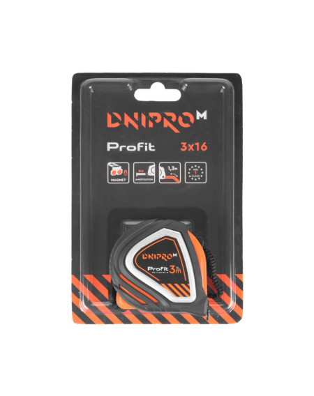 Рулетка Dnipro-M Profit 3 м 16 мм