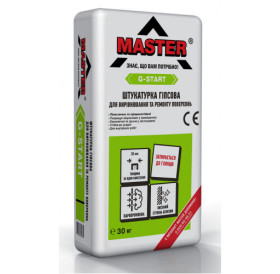 Штукатурка стартова Master G-START 30кг
