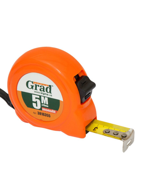 Рулетка Monolit 5 м x 19 мм Grad