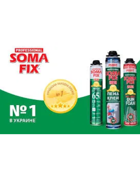 Піна монтажна професійна/ручна всесезонна SOMA FIX 800мл