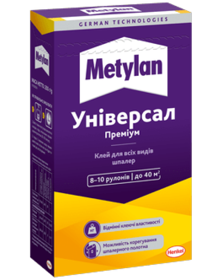 Клей для шпалер METYLAN УНІВЕРСАЛ ПРЕМІУМ 250г