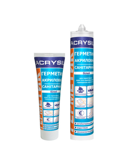 Герметик акриловий LACRYSIL білий 280г