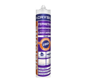 Герметик силіконовий LACRYSIL білий 280г