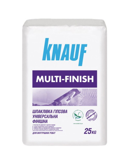 Гіпсова шпаклівка KNAUF MULTIFINISH (КНАУФ МУЛЬТІФІНІШ) 25кг