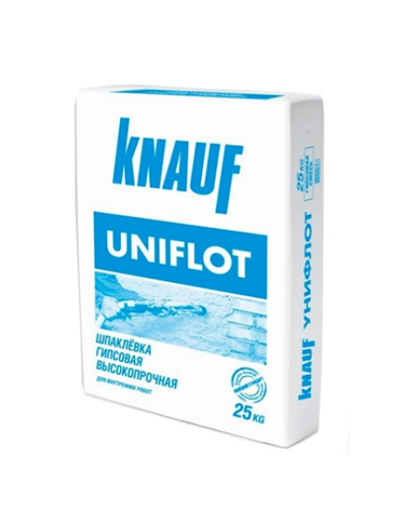 Гіпсова шпаклівка високоміцна KNAUF UNIFLOTT (КНАУФ Уніфлот) 25кг