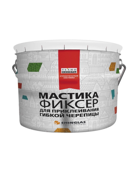Мастика для бітумної черепиці ТЕХНОНІКОЛЬ №23 ФІКСЕР 12кг