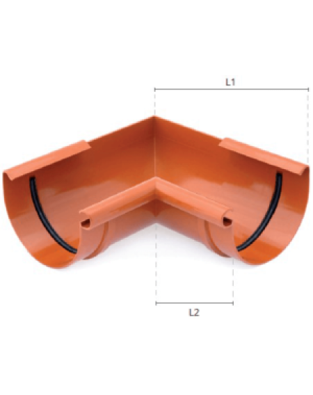 Кут зовнішній BRYZA 90°/125мм