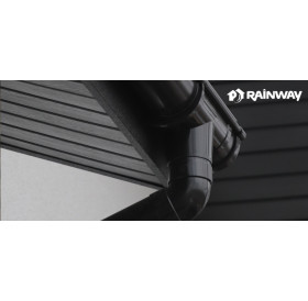 Відведення водостічної труби двомуфтове RAINWAY 67°/100мм