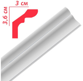 Багет стельовий PREMIUM DEKOR PF40/36х30мм