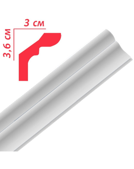 Багет стельовий PREMIUM DEKOR PF40/36х30мм