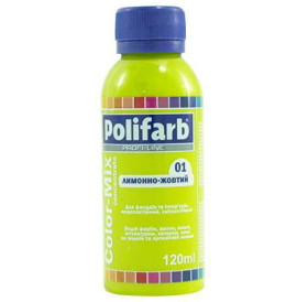 Барвник COLOR-MIX "POLIFARB" №01 лимонно-жовтий 120 мл