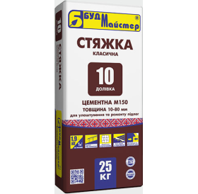 Стяжка для підлоги БУДМАЙСТЕР "ДОЛІВКА-10" 25кг