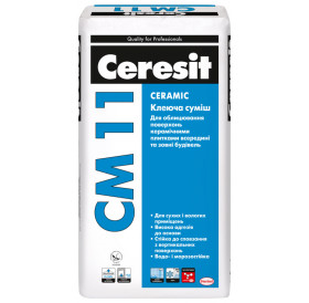 Клей для плитки CERESIT CM 11 CERAMIC (ЦЕРЕЗІТ СМ 11) 25кг