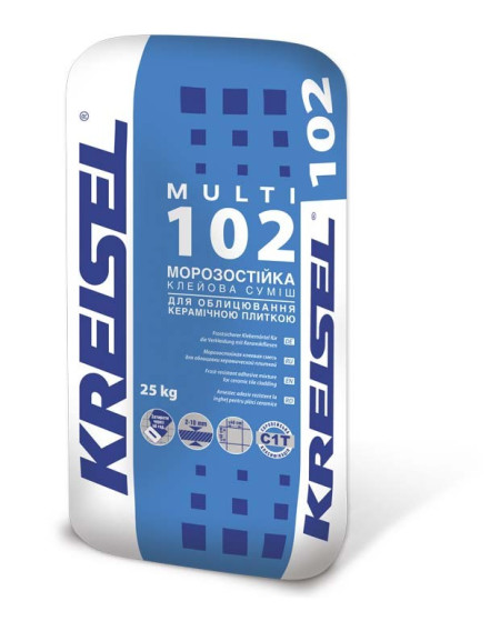 Клей для плитки морозостійкий KREISEL MULTI 102 (КРАЙЗЕЛЬ МУЛЬТИ) 25кг