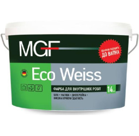 Водоемульсійна інтер'єрна фарба MGF ECO WEISS (МГФ ЕКО ВЕЙС) 10л