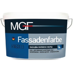 Водоемульсійна фасадна фарба MGF FASSADENFARBE (МГФ ФАСАДЕНФАРБЕ) 10л